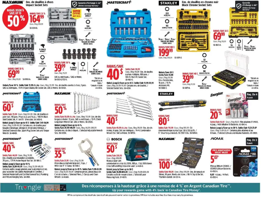 Page 19 du circulaire Canadian Tire.