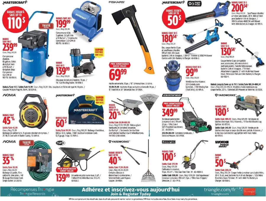 Page 22 du circulaire Canadian Tire.