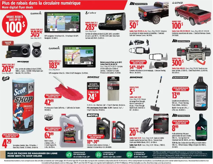Page 30 du circulaire Canadian Tire.