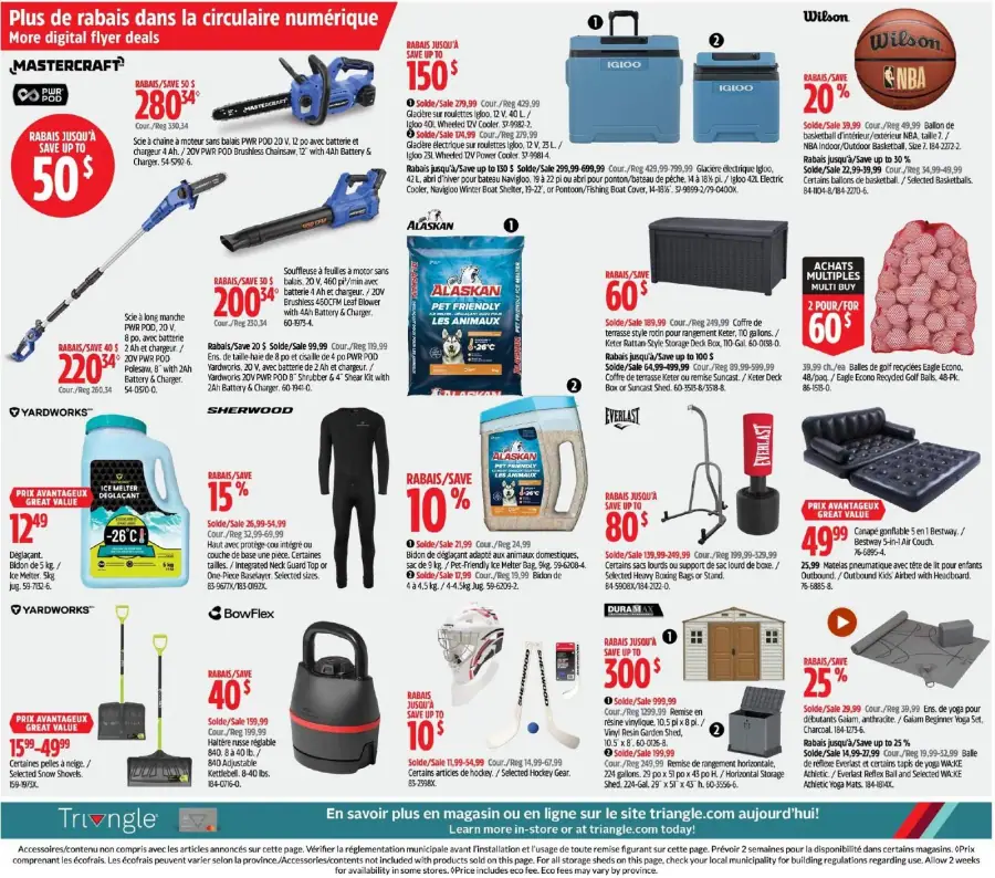 Page 8 du circulaire Canadian Tire.