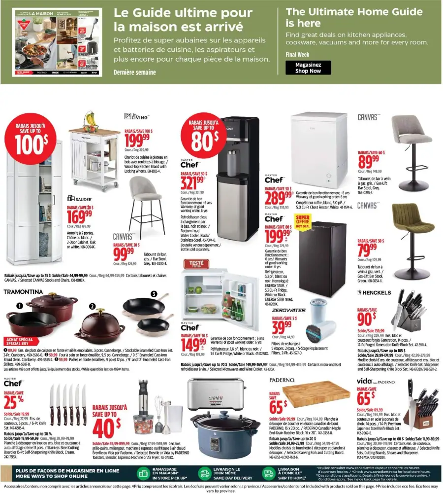Page 16 du circulaire Canadian Tire.