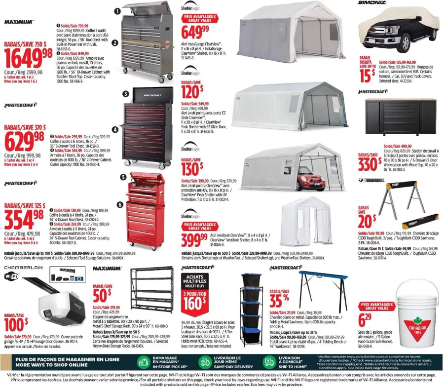 Page 29 du circulaire Canadian Tire.