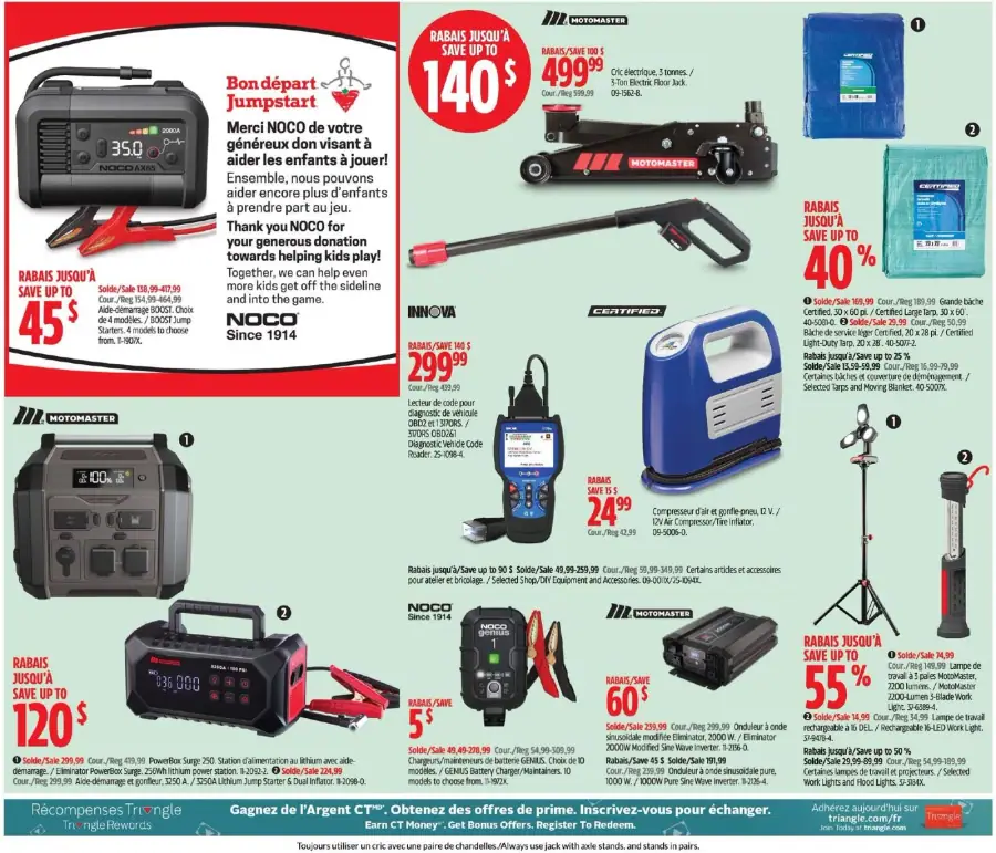 Page 34 du circulaire Canadian Tire.