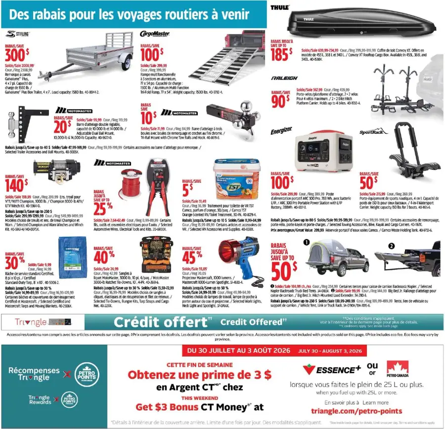 Page 33 du circulaire Canadian Tire.