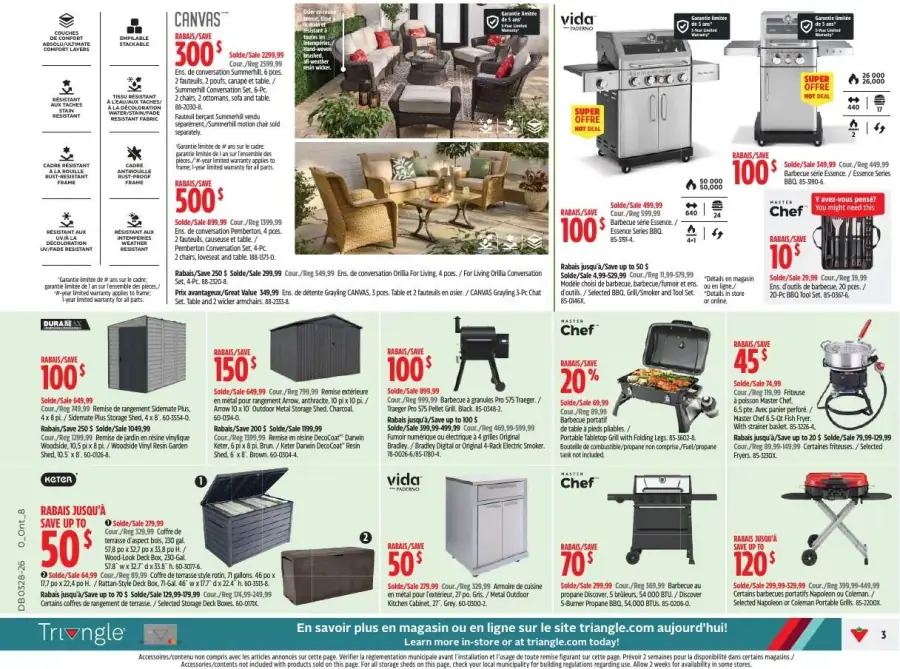 Page 3 du circulaire Canadian Tire.
