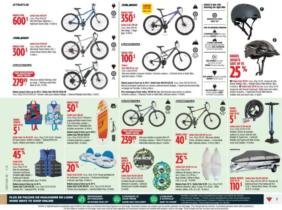 Page 7 du circulaire Canadian Tire.