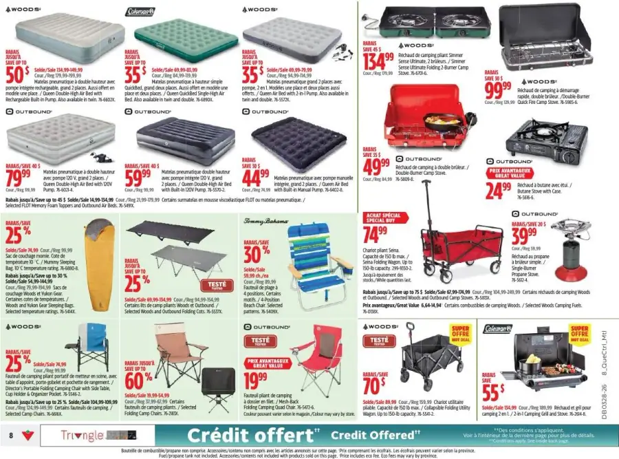 Page 8 du circulaire Canadian Tire.