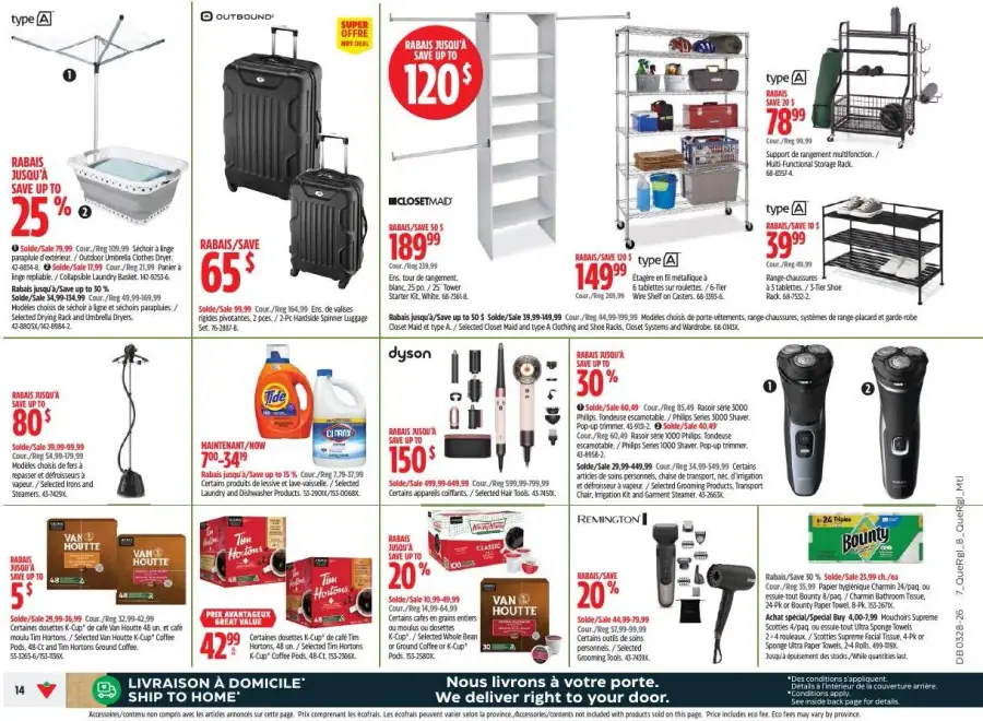 Page 14 du circulaire Canadian Tire.