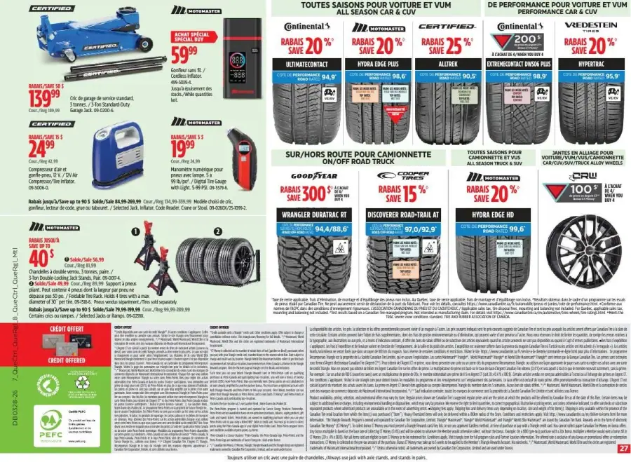 Page 27 du circulaire Canadian Tire.