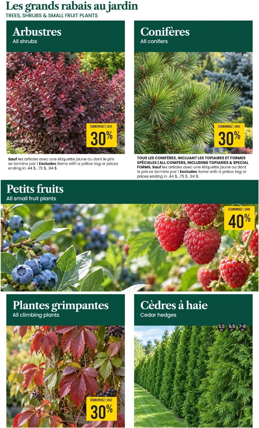 Page 2 du circulaire Centre de Jardin Brossard.
