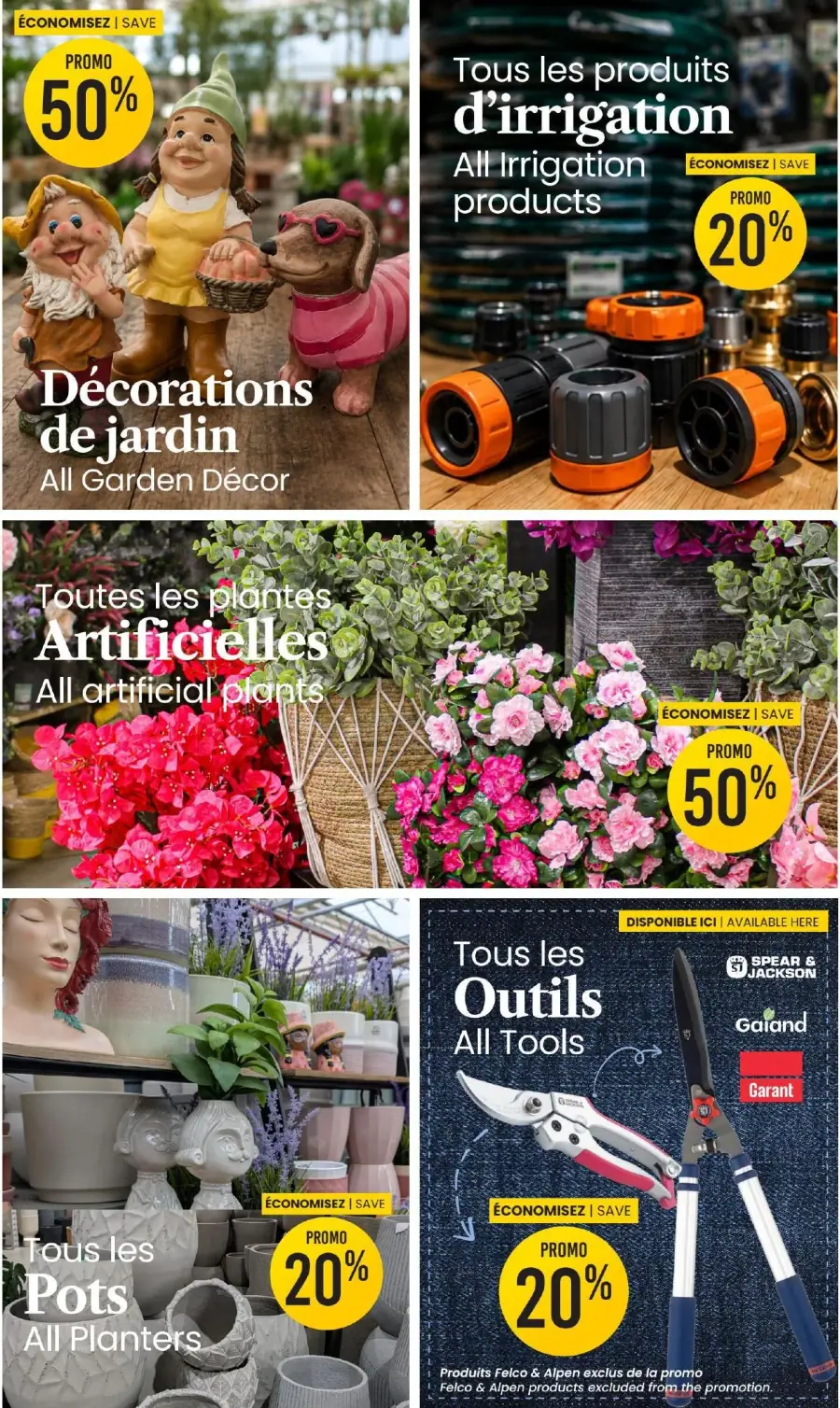 Page 4 du circulaire Centre de Jardin Brossard.