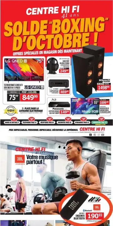 Aperçu de la Circulaire Centre Hi Fi du 16 au 22 octobre 2026