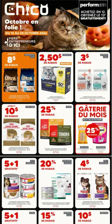 Aperçu de la Circulaire Chico du 15 au 28 octobre 2026