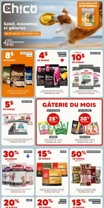 Aperçu de la Circulaire Chico du 23 juillet au 5 août 2026