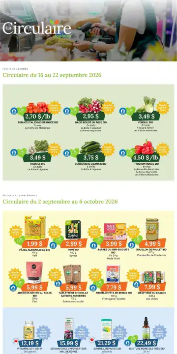 Aperçu de la Circulaire Coop Alentour du 16 au 22 septembre 2026