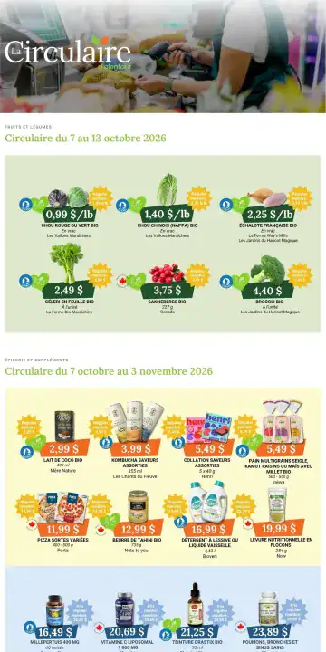 Aperçu de la Circulaire Coop Alentour du 7 au 13 octobre 2026