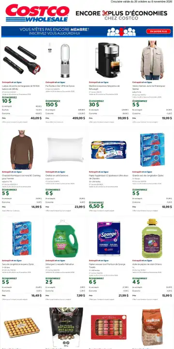 Aperçu de la Circulaire Costco du 26 octobre au 8 novembre 2026