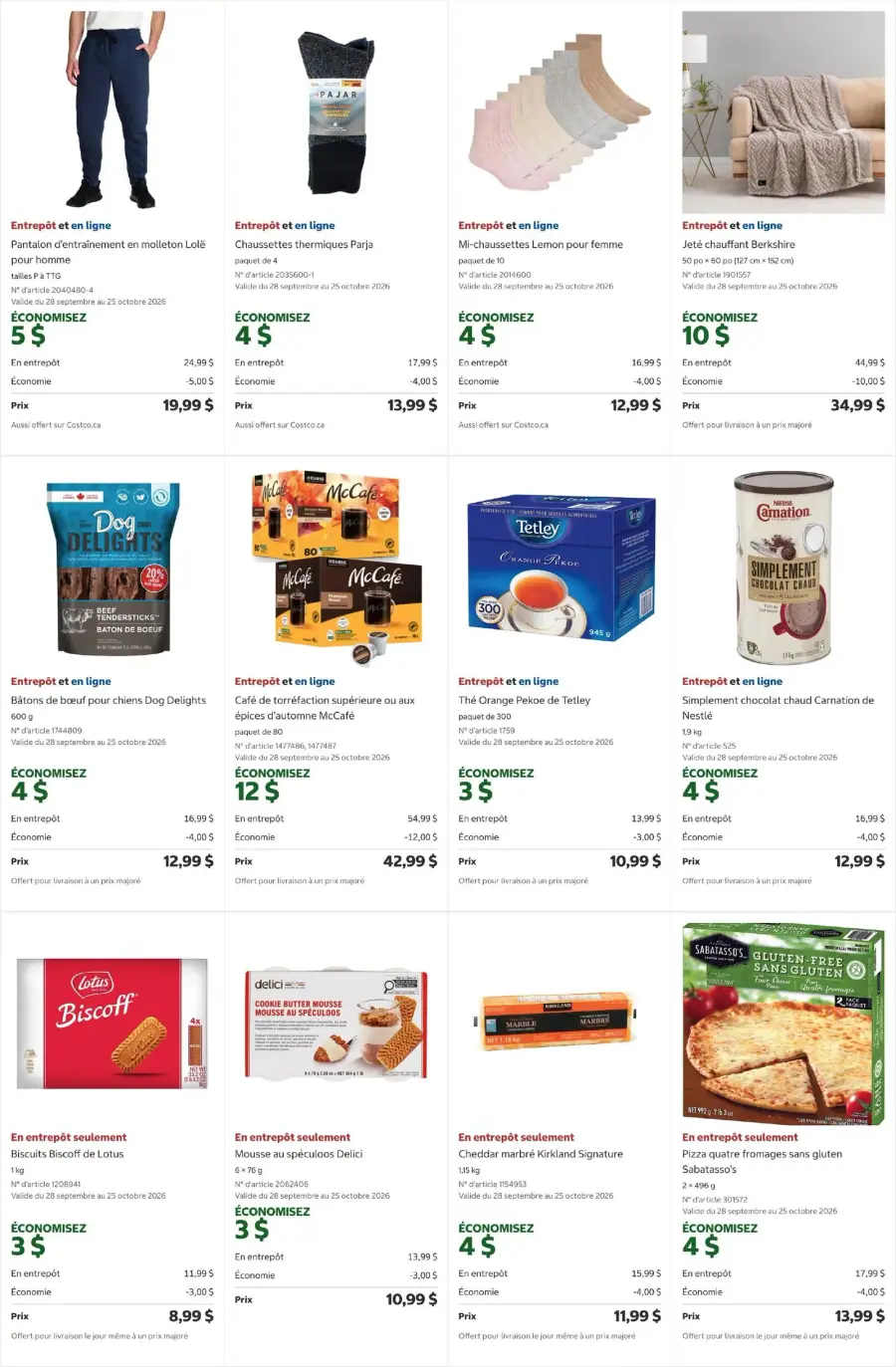 Page 3 du circulaire Costco.