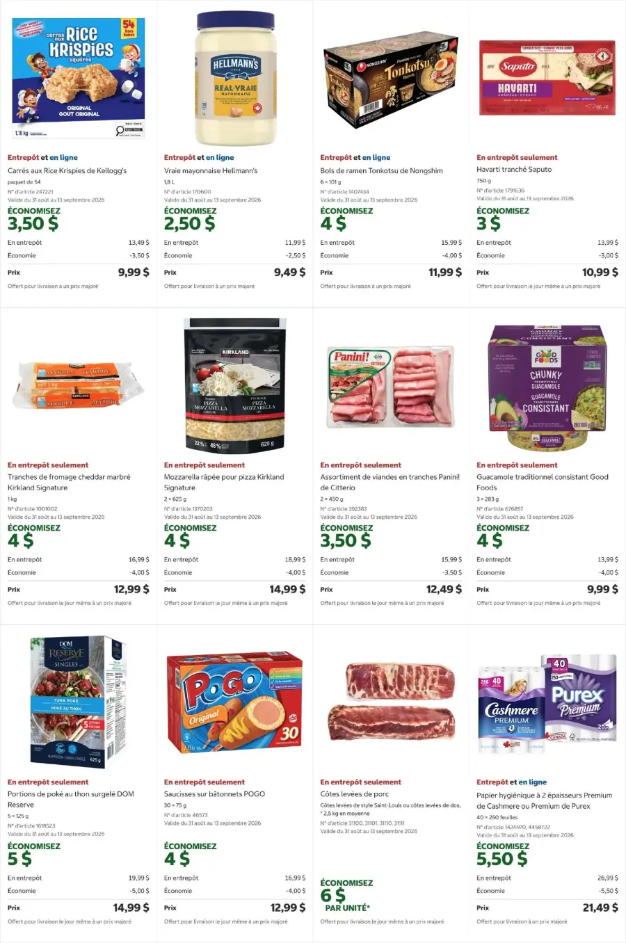 Page 3 du circulaire Costco.