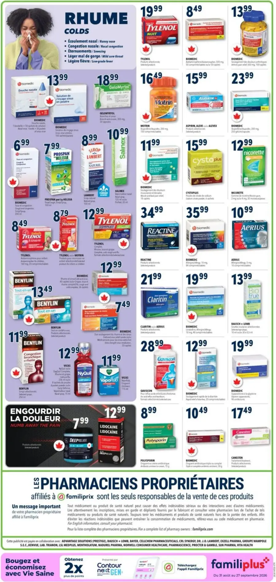 Page 4 du circulaire Familiprix.