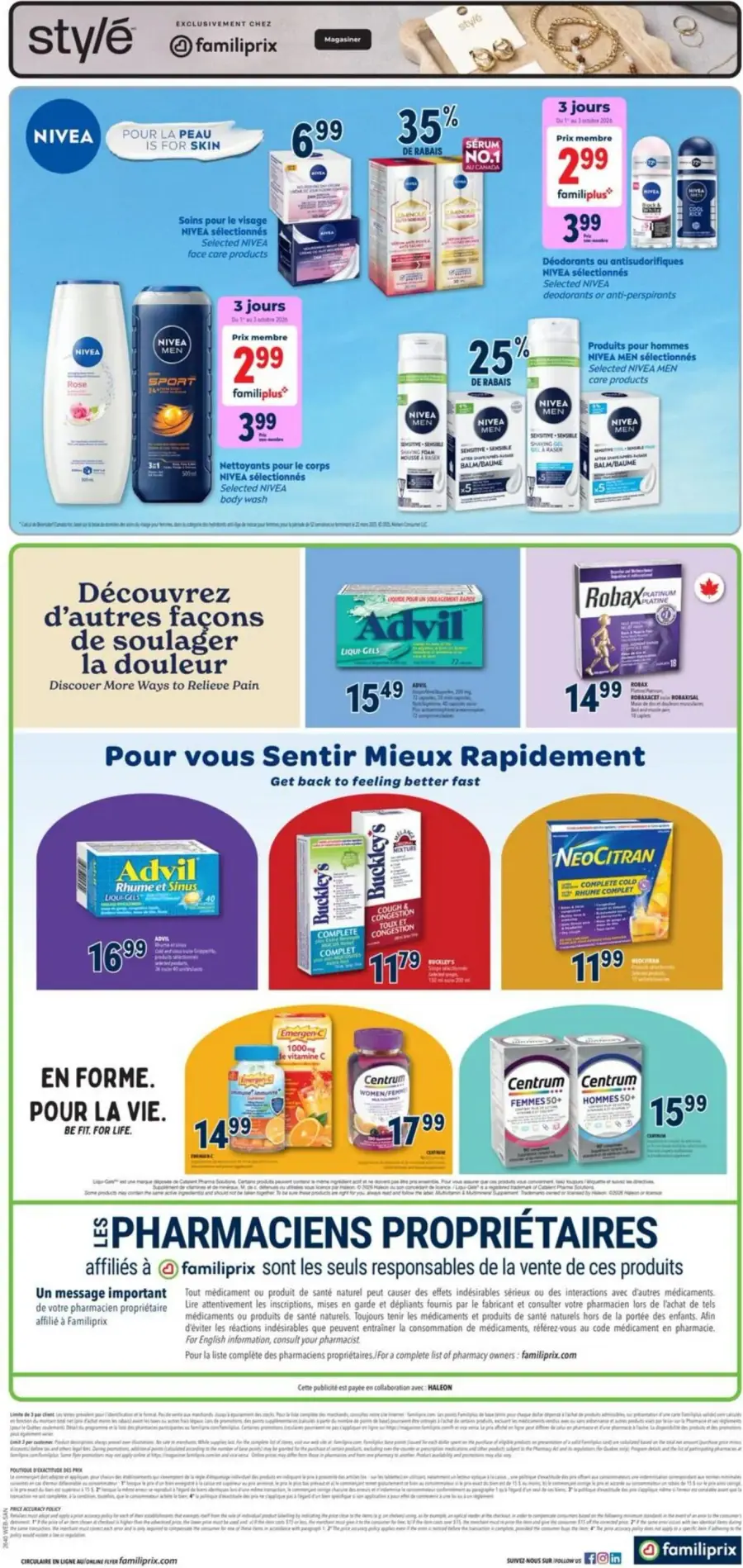 Page 2 du circulaire Familiprix.