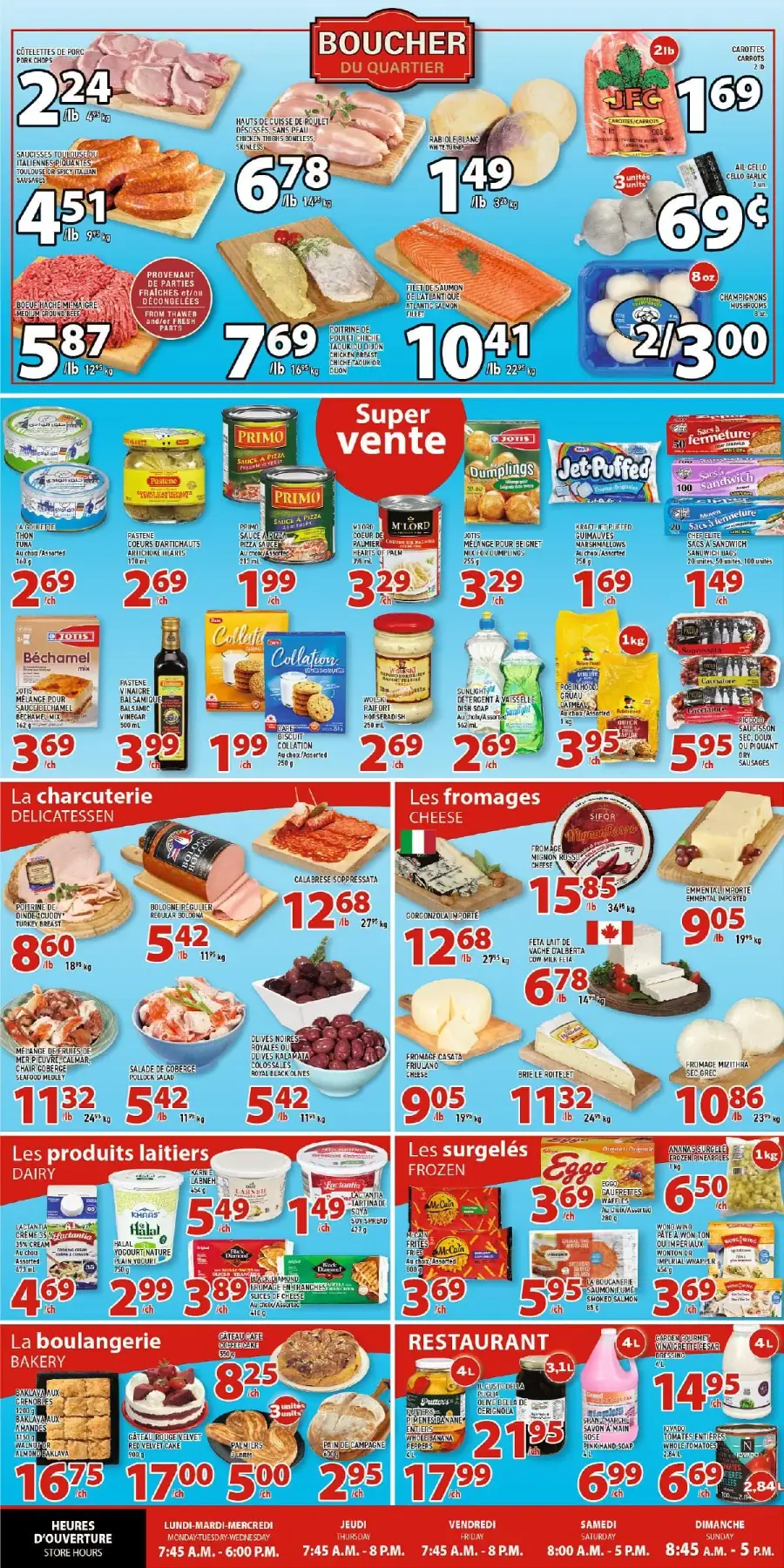 Page 2 du circulaire Grand Marché Col-Fax.