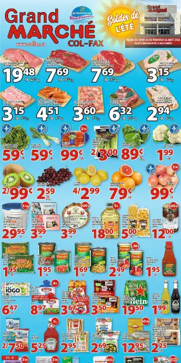 Aperçu de la Circulaire Grand Marché Col-Fax du 20 au 26 août 2026