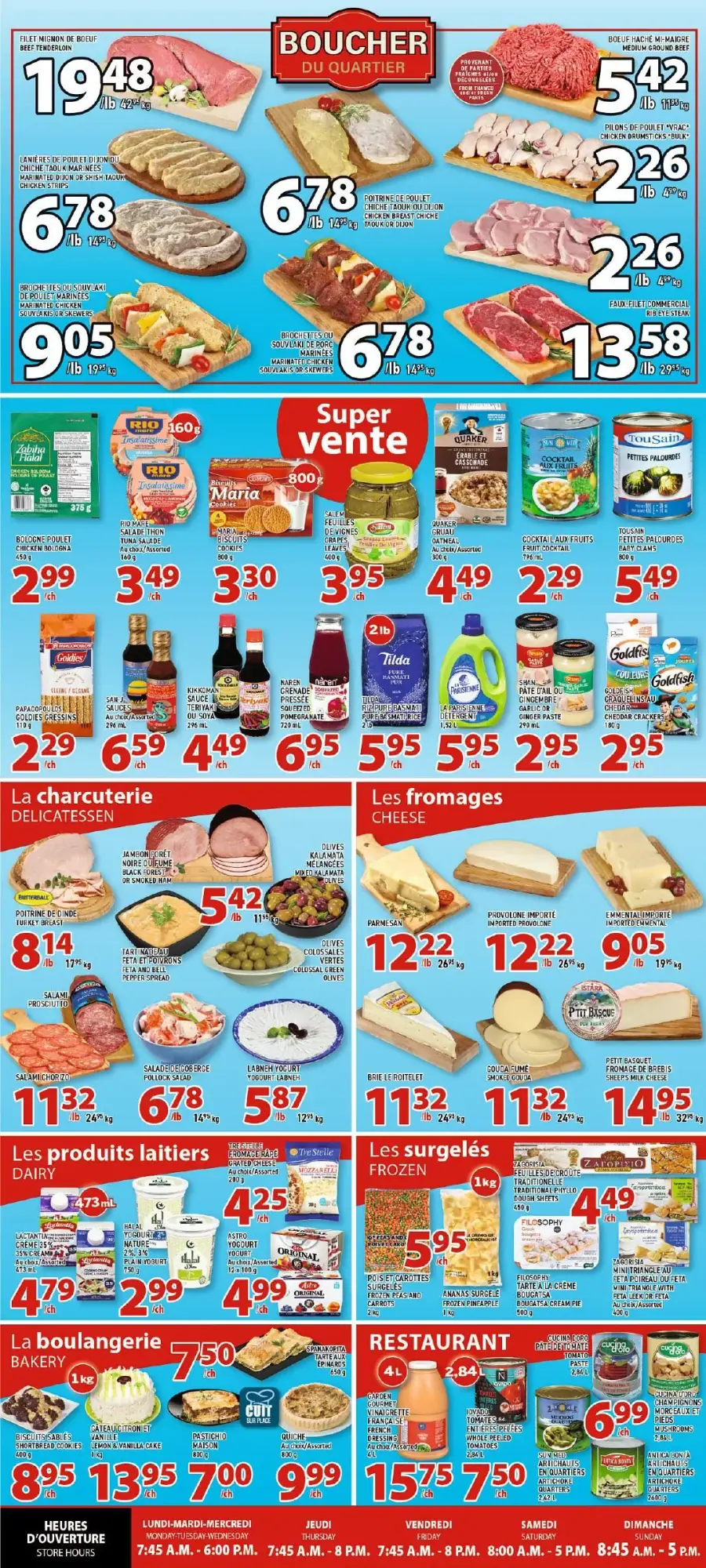Page 2 du circulaire Grand Marché Col-Fax.