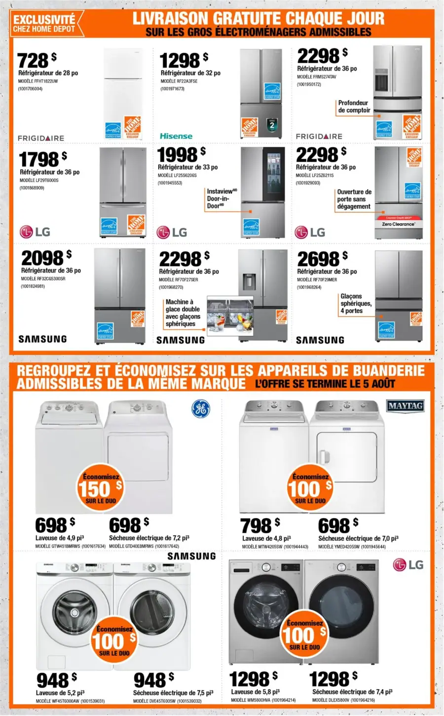 Page 5 du circulaire Home Depot.