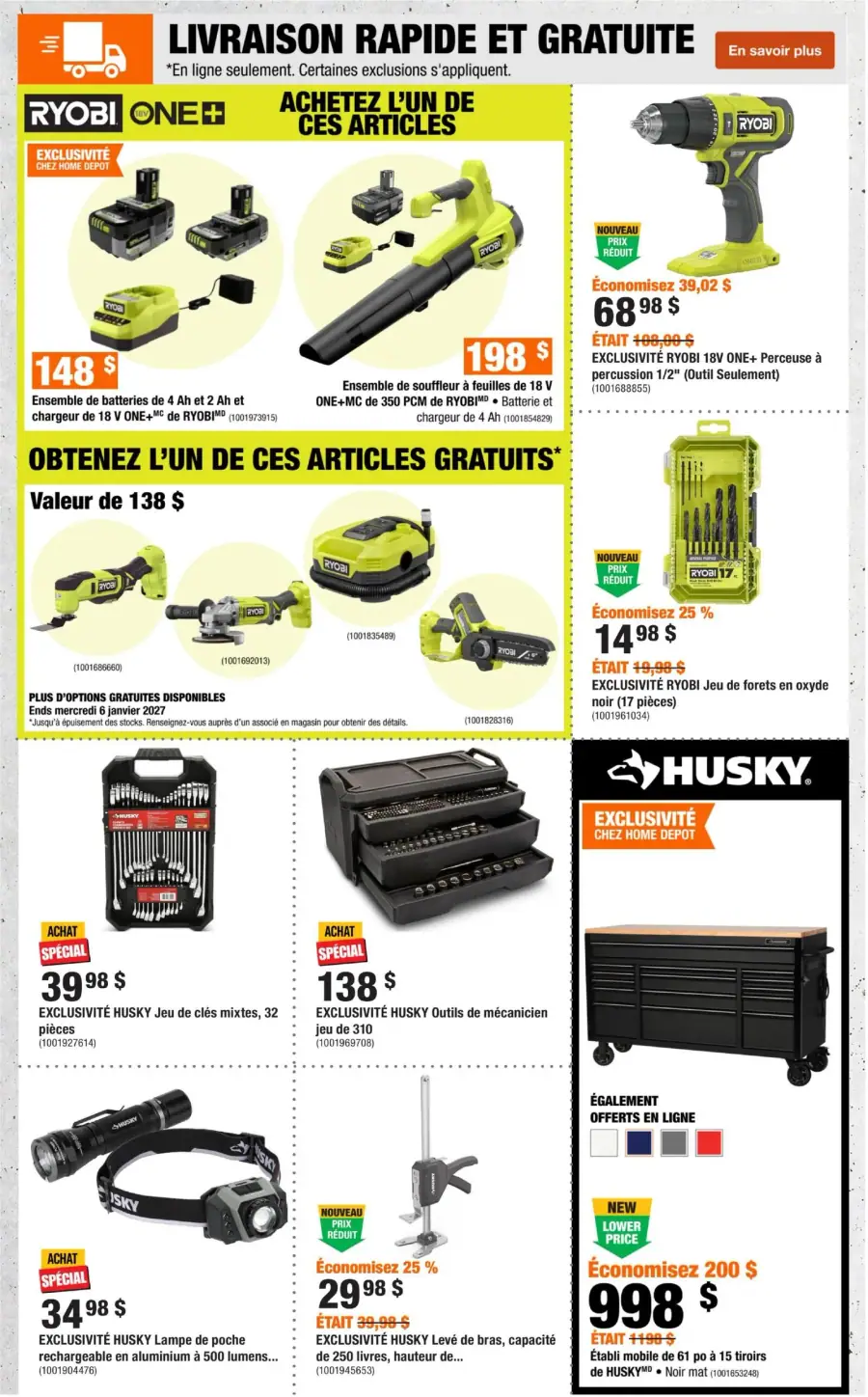 Page 3 du circulaire Home Depot.