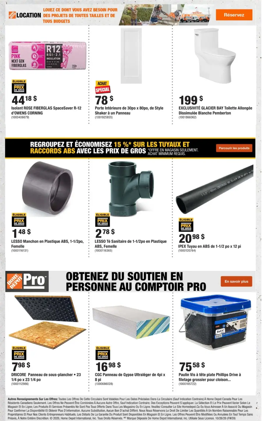 Page 8 du circulaire Home Depot.
