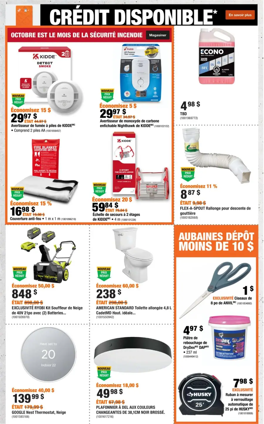 Page 2 du circulaire Home Depot.