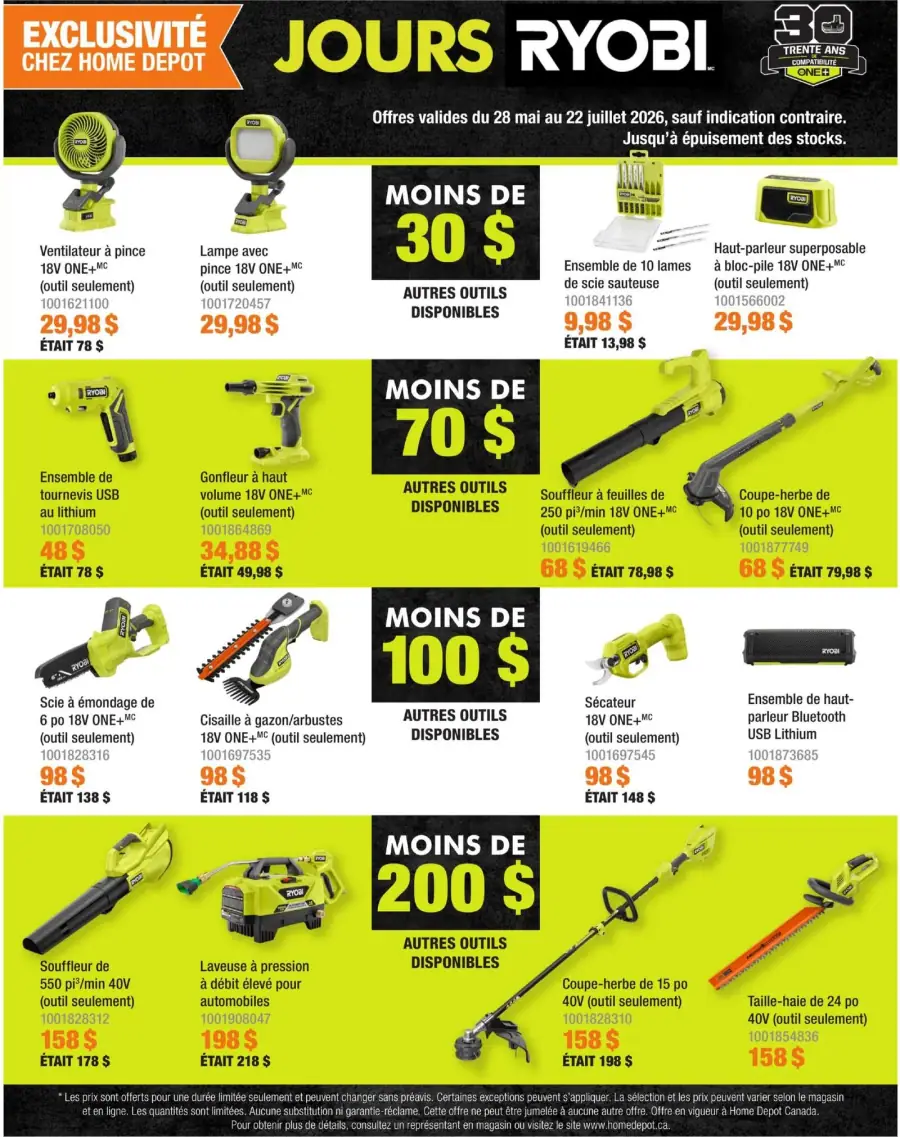Page 3 du circulaire Home Depot.