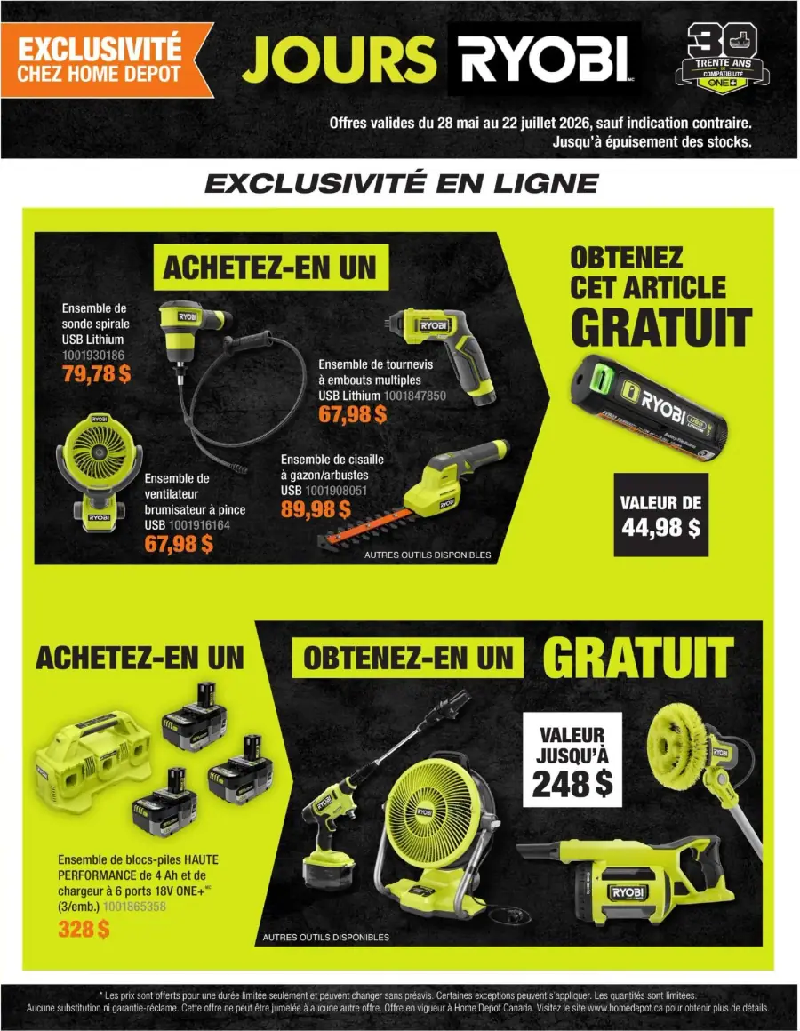 Page 4 du circulaire Home Depot.