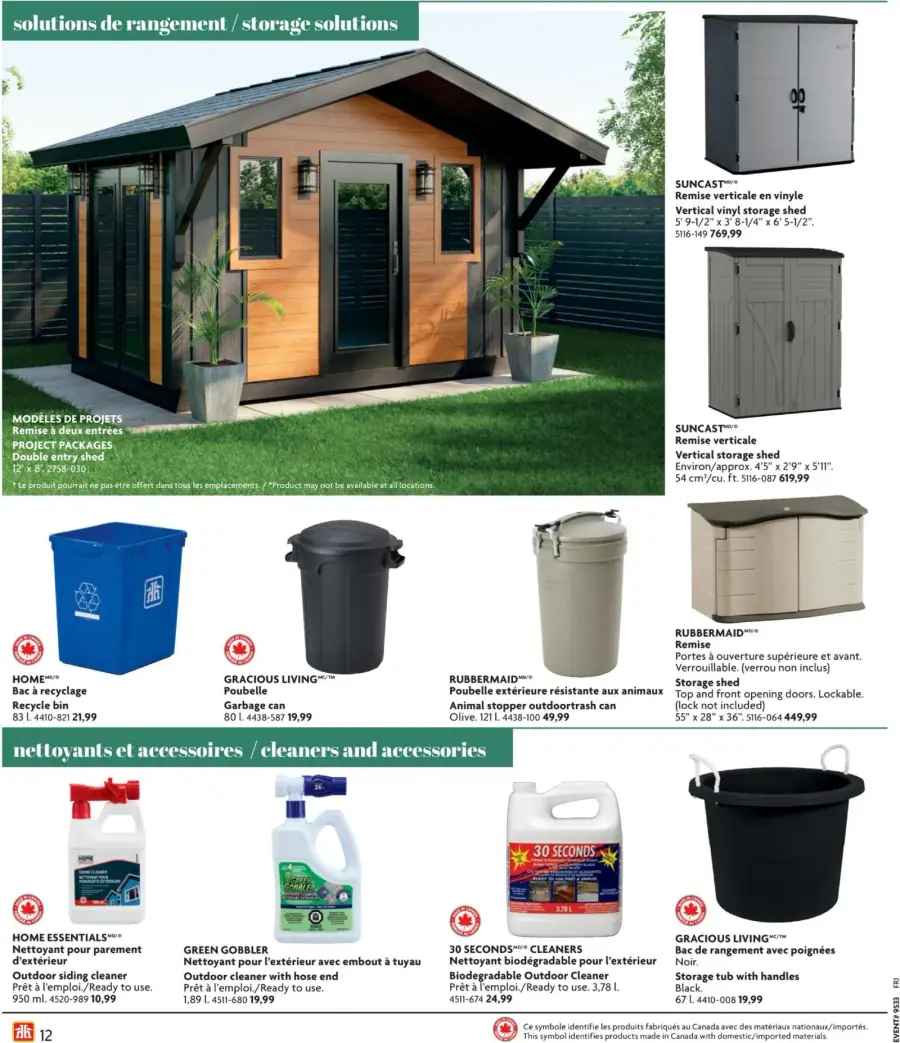 Page 12 du circulaire Home Hardware.