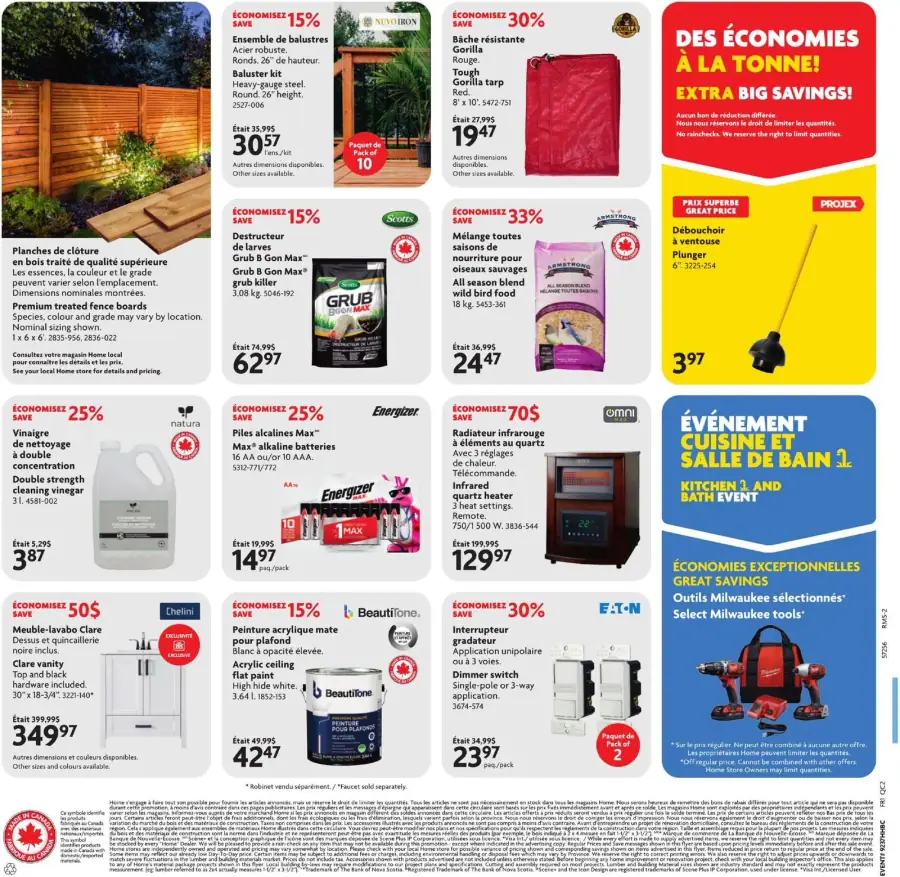 Page 2 du circulaire Home Hardware.