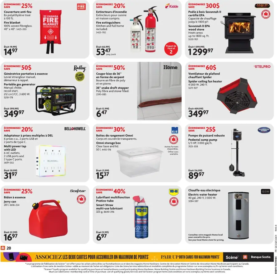 Page 20 du circulaire Home Hardware.
