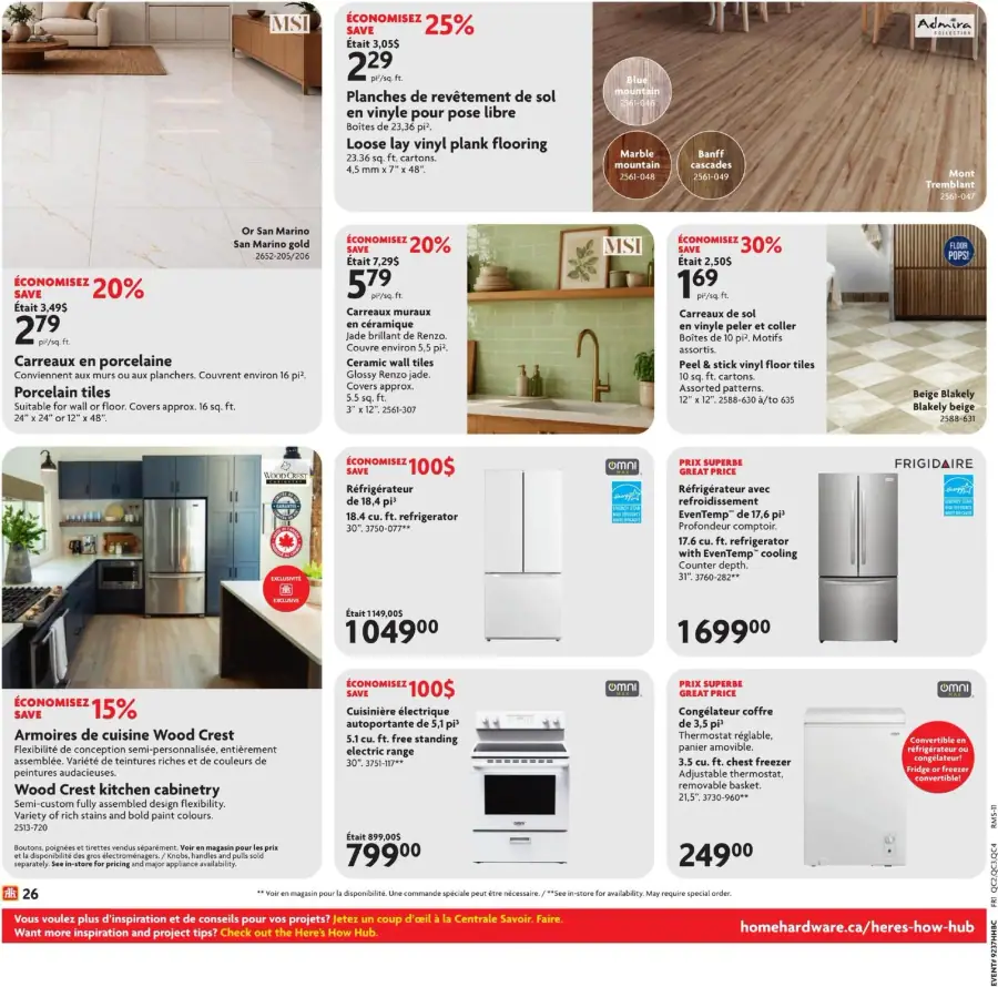 Page 26 du circulaire Home Hardware.