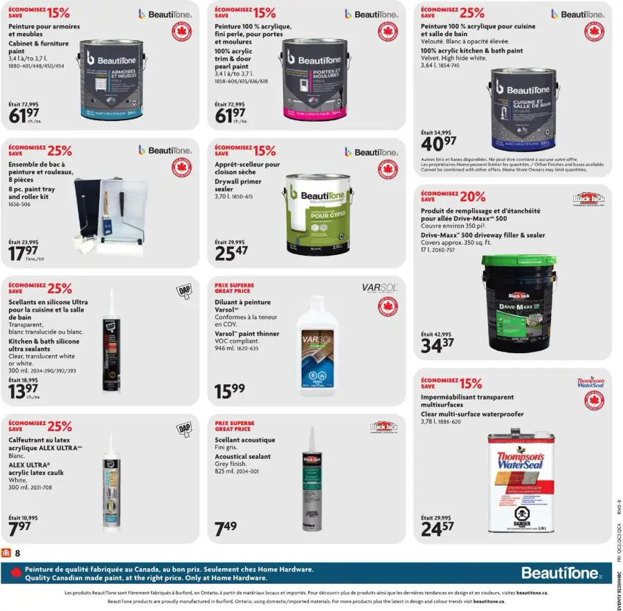 Page 20 du circulaire Home Hardware.