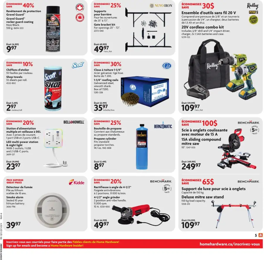 Page 6 du circulaire Home Hardware.