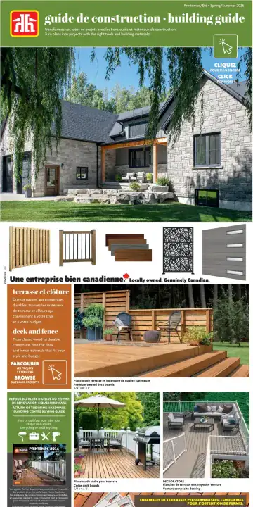 Aperçu de la Circulaire Home Hardware Guide de Construction du 9 avril au 31 juillet 2026