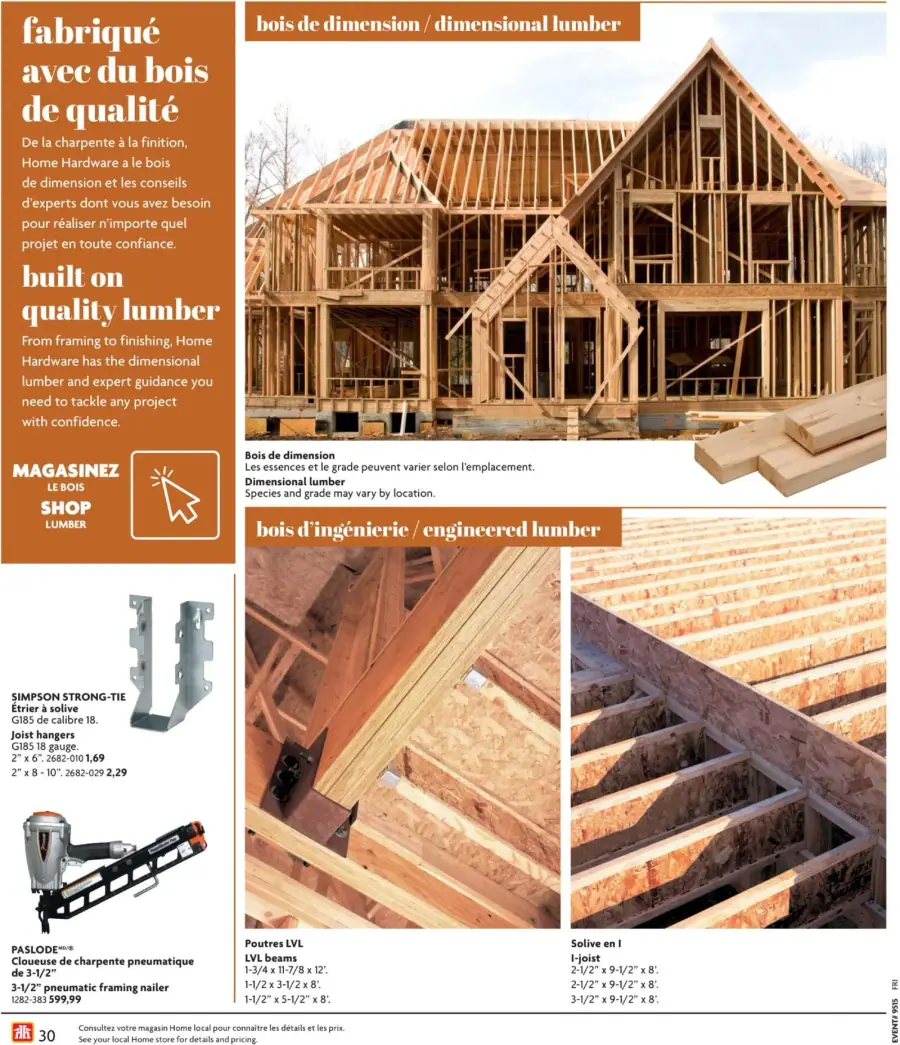 Page 30 du circulaire Home Hardware.