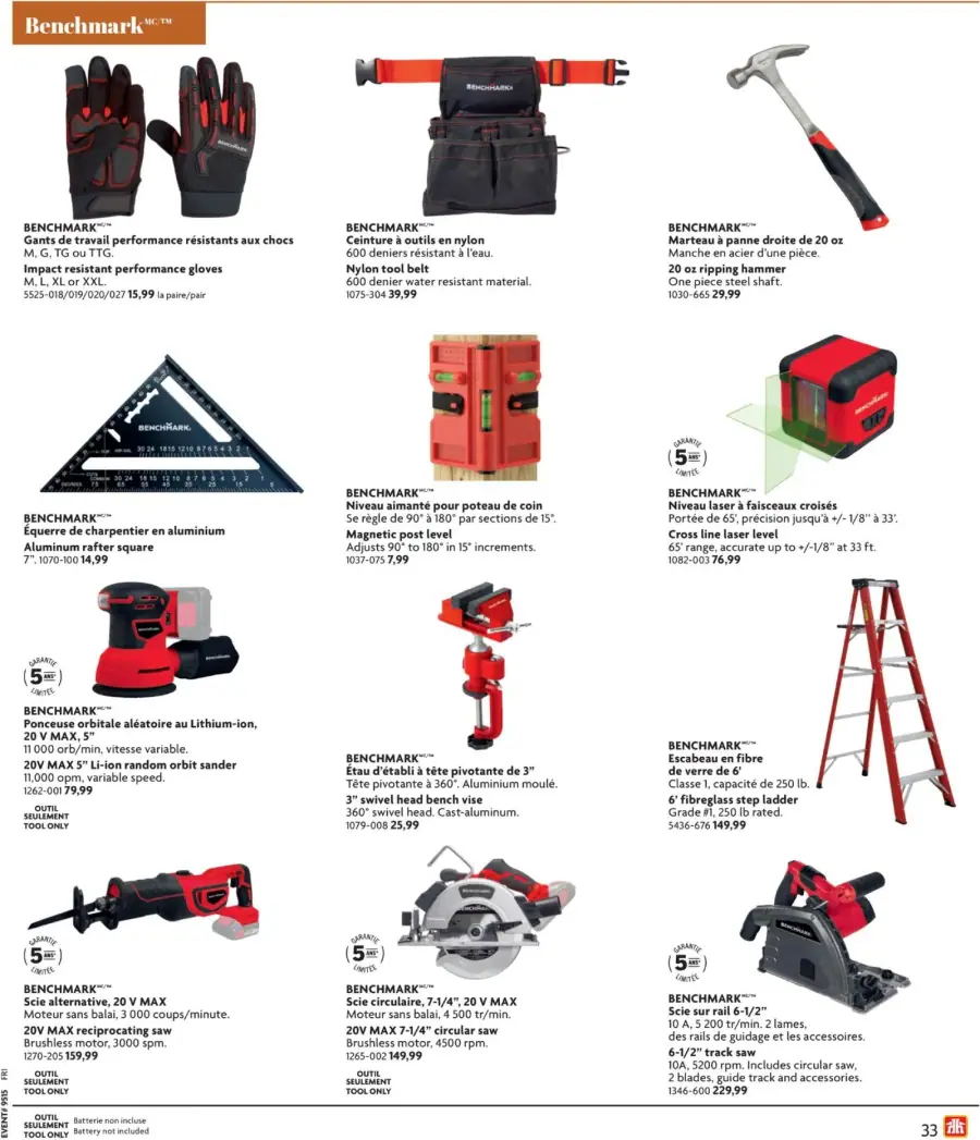 Page 33 du circulaire Home Hardware.