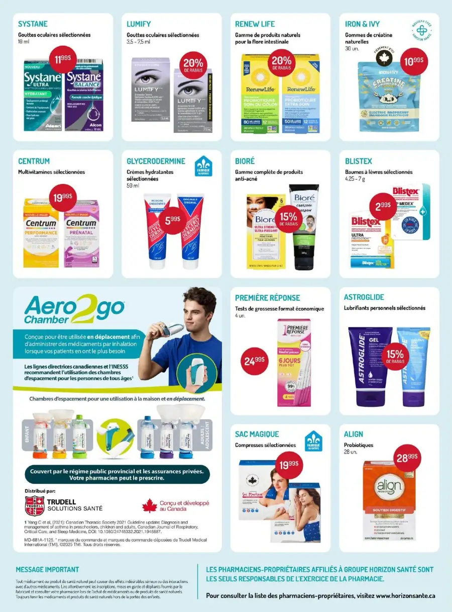 Page 3 du circulaire Horizon Santé.
