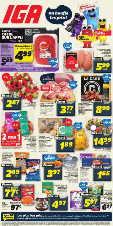 Aperçu de la Circulaire IGA du 22 au 28 octobre 2026