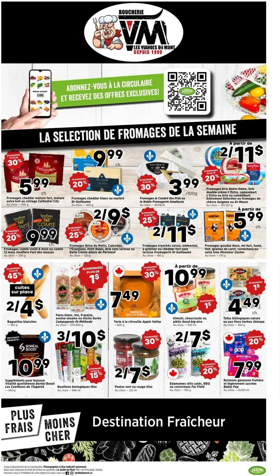 Page 3 du circulaire Jardin du Mont.