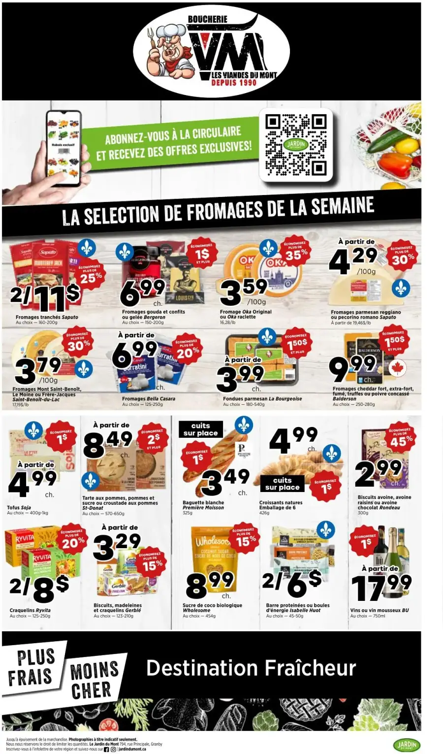 Page 3 du circulaire Jardin du Mont.