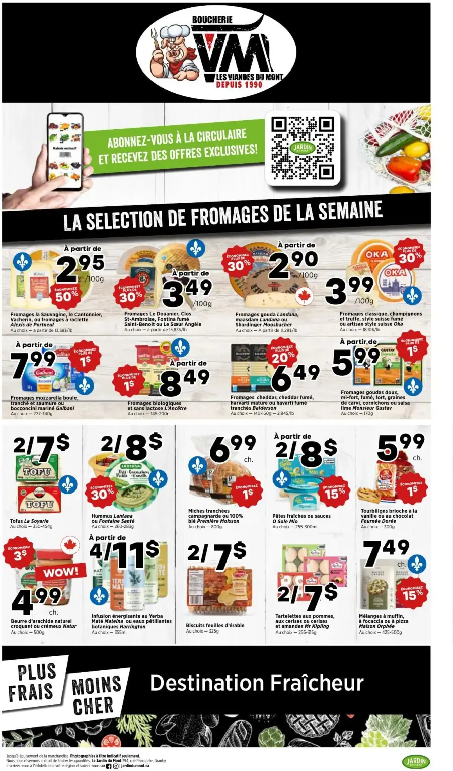 Page 3 du circulaire Jardin du Mont.
