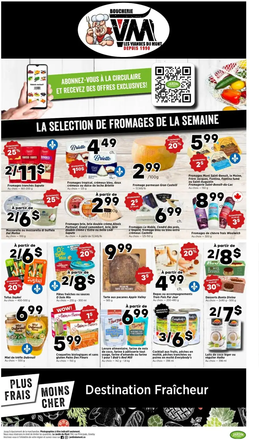 Page 3 du circulaire Jardin du Mont.