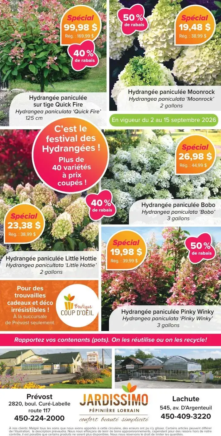 Page 4 du circulaire Jardissimo.